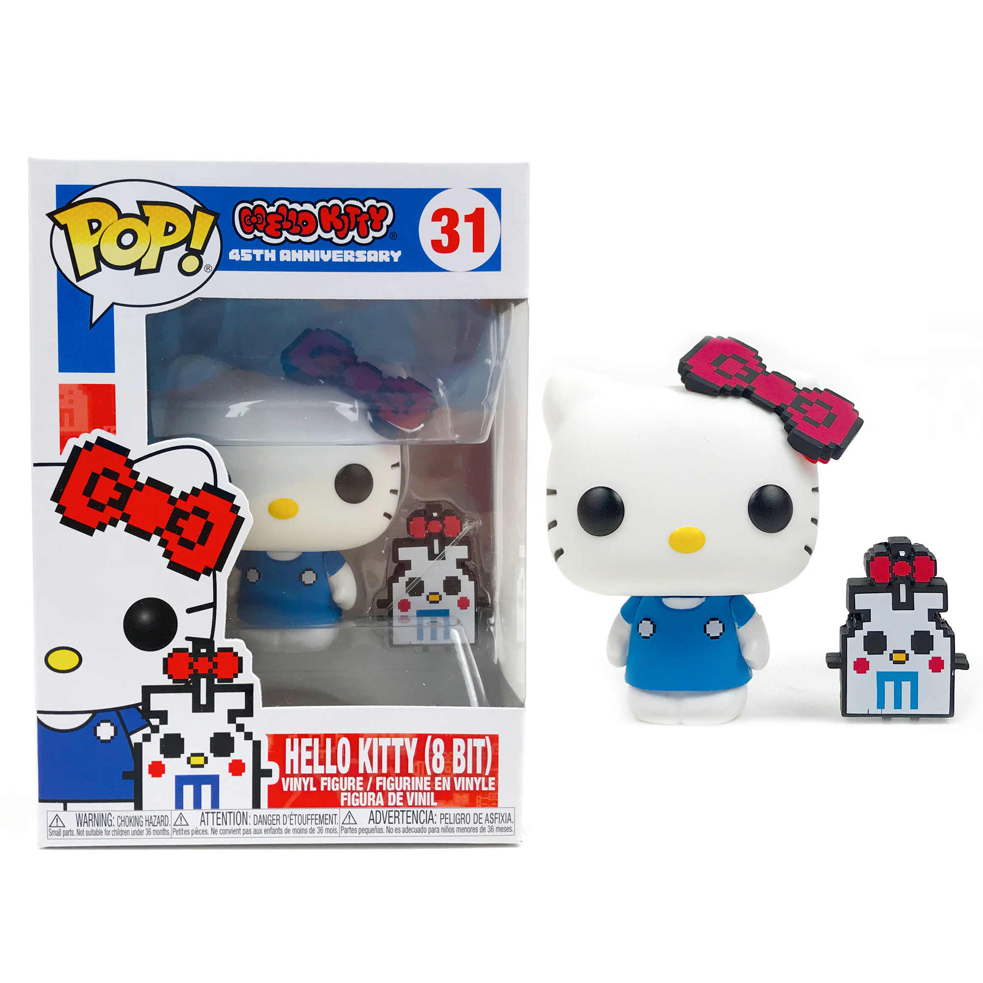 Funko Pop 31 Hello Kitty with buddy 8 bit 45 Anniversary ships in pop protector 