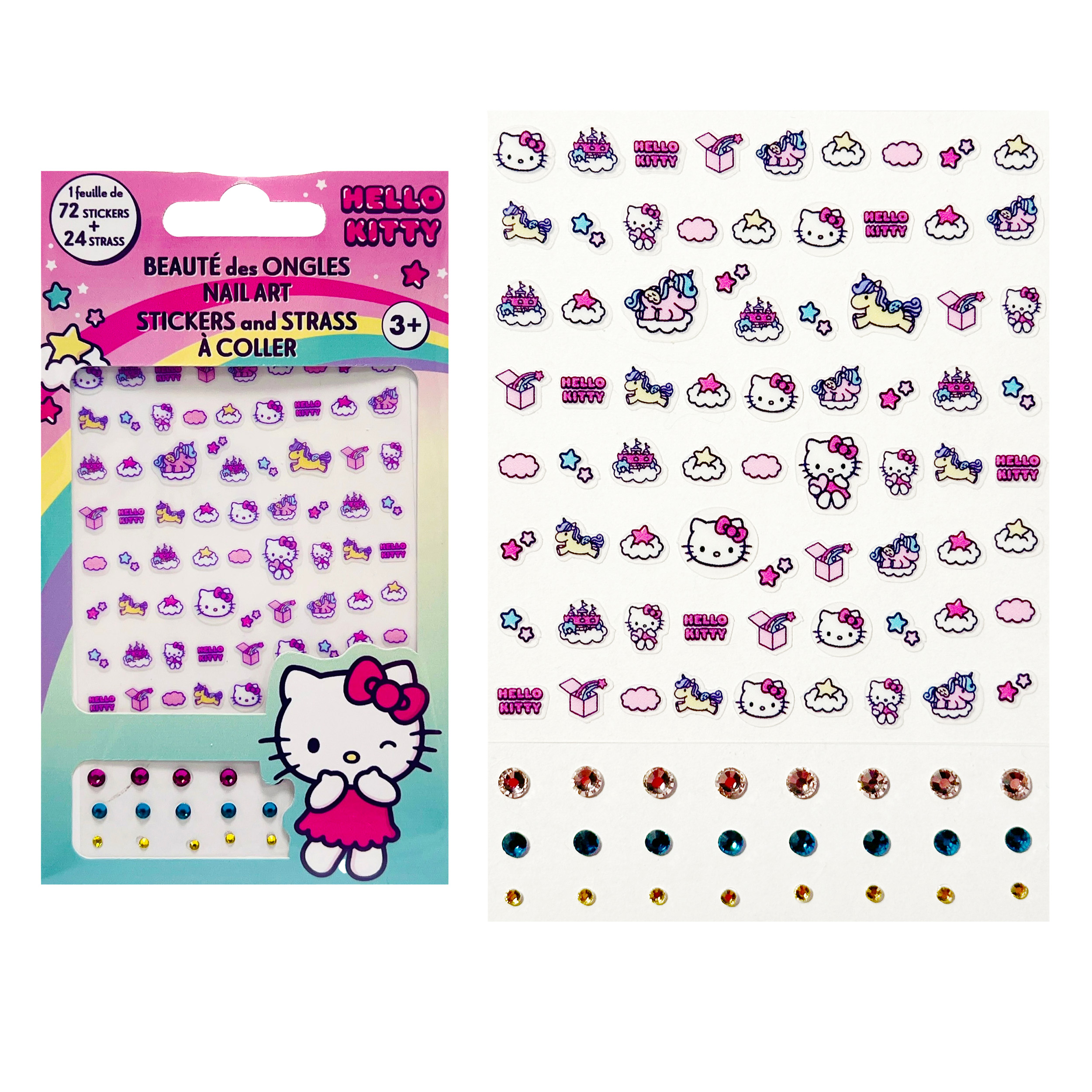 Hello Kitty Nagelstickers & Rhinestones