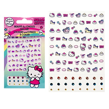Hello Kitty Nagelstickers & Rhinestones