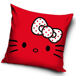 Hello Kitty Kuddfodral 40 x 40 cm - Röd - 3