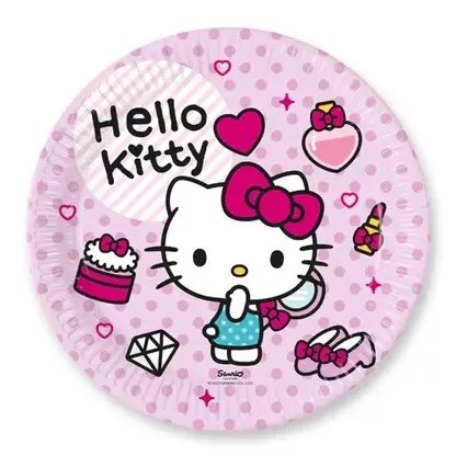 Sanrio Hello Kitty Papptallrikar 8-pack - 2
