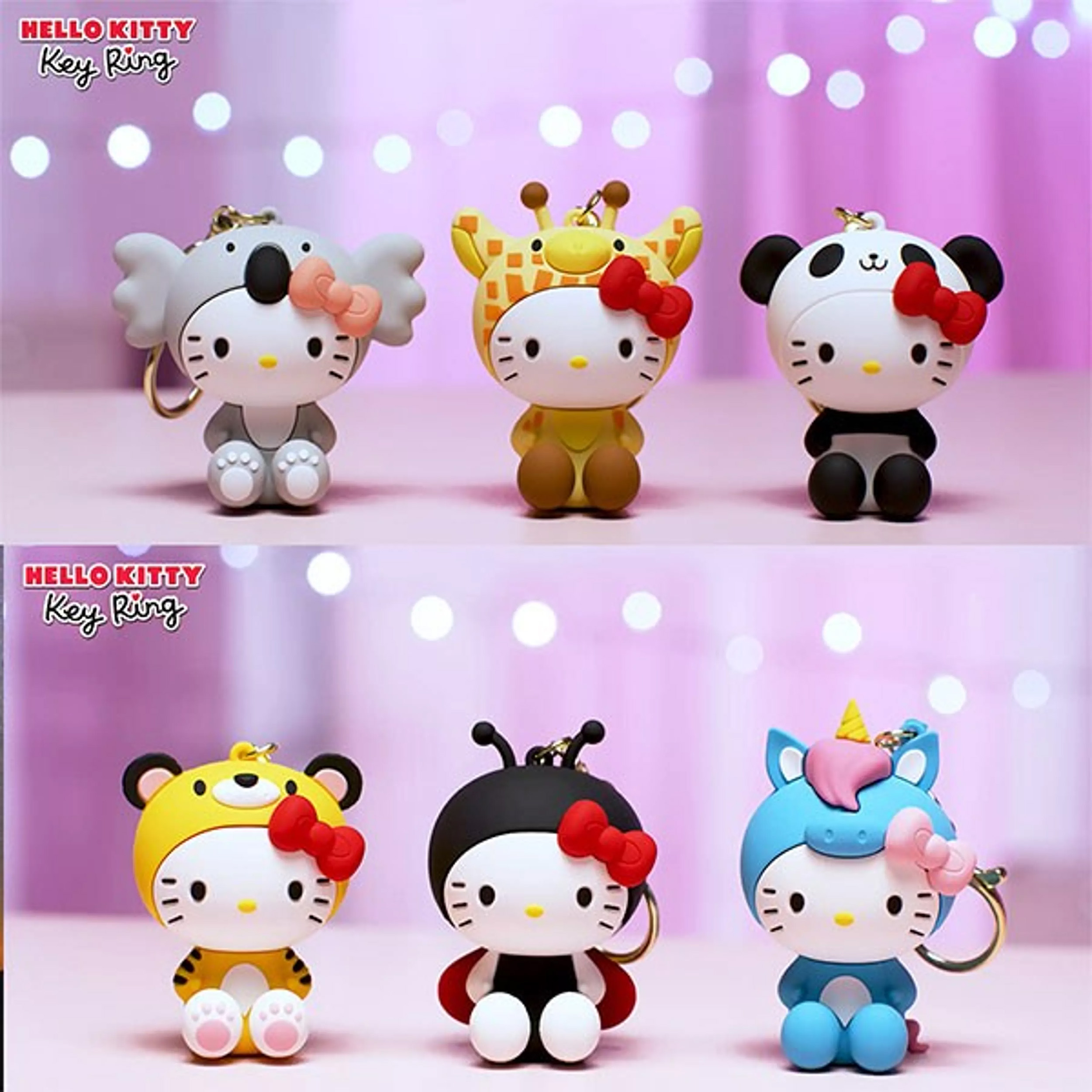 Hello Kitty 3D nyckelring med silikonband - Koala - 3