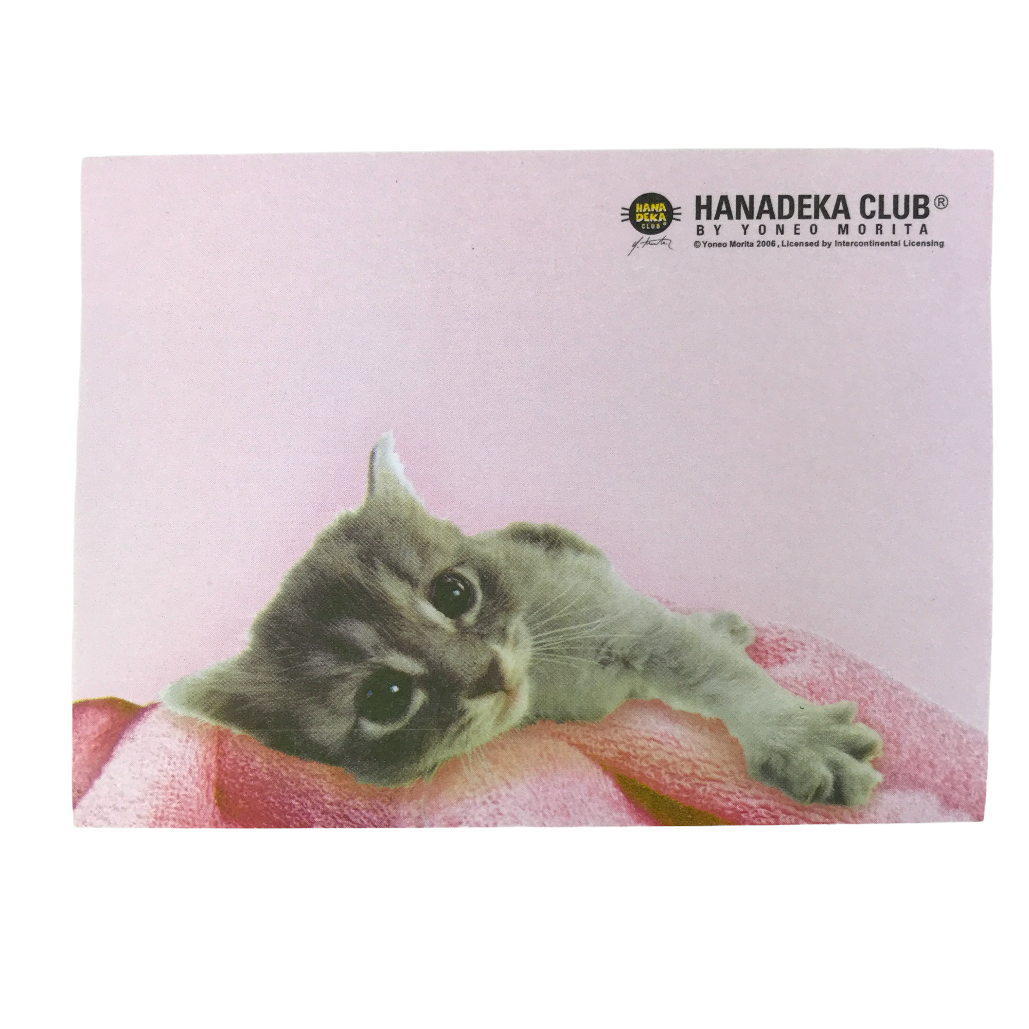 Hanadeka Japan Katt Post it Notes - Rosa - 3