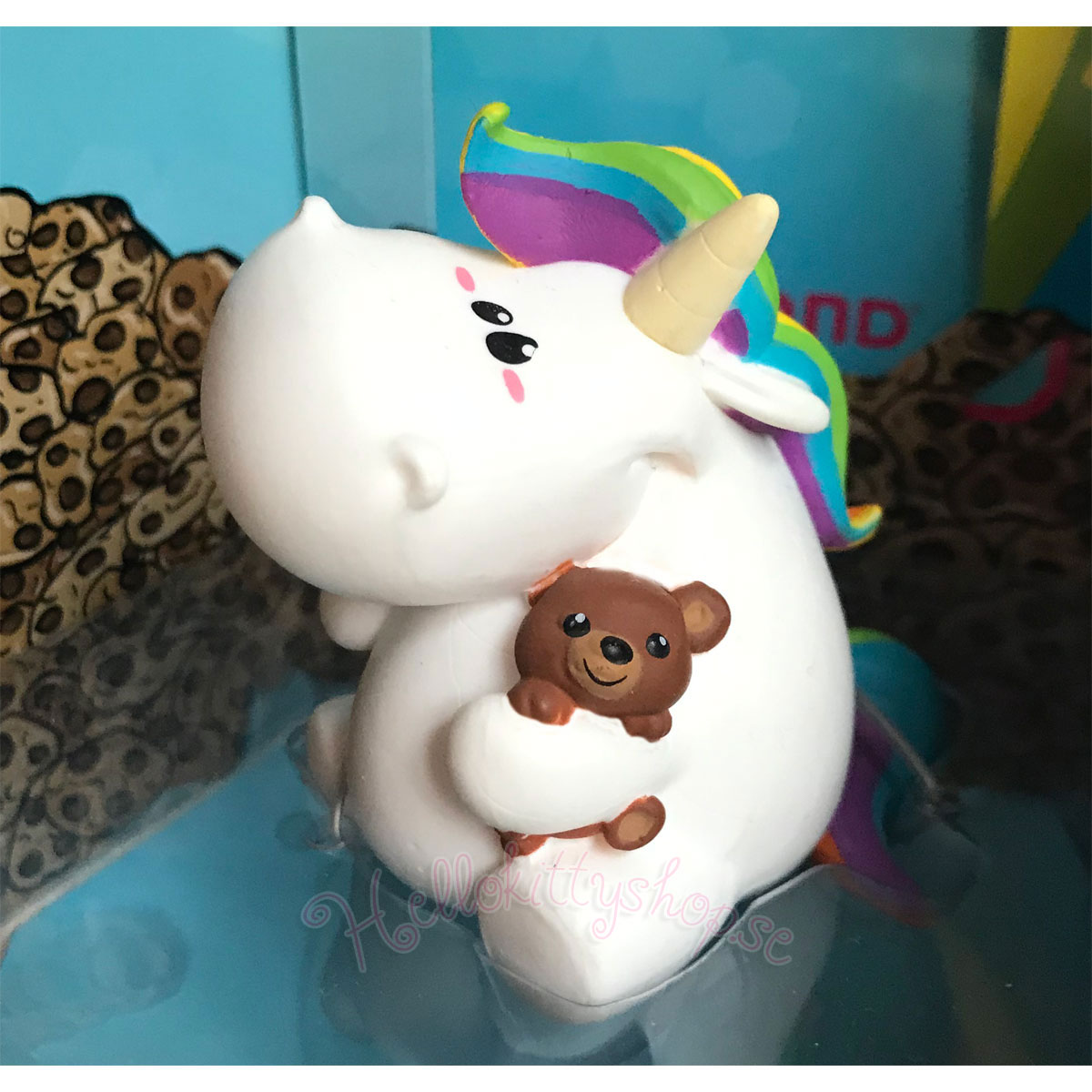 Unicorn med Teddybjörn Figur - 3