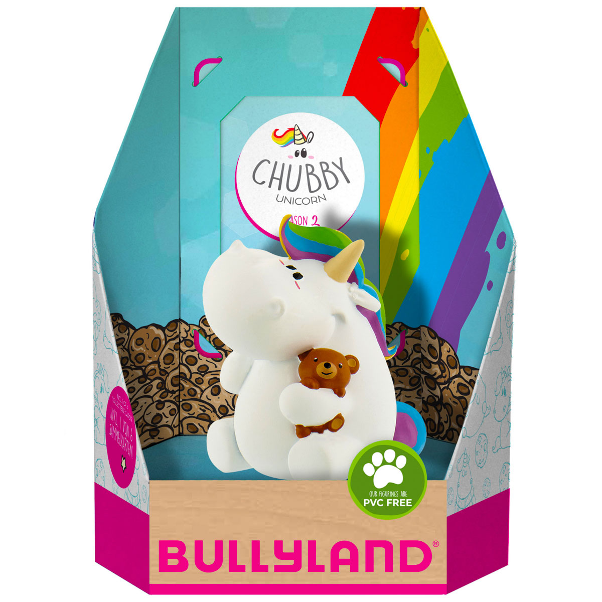Unicorn med Teddybjörn Figur