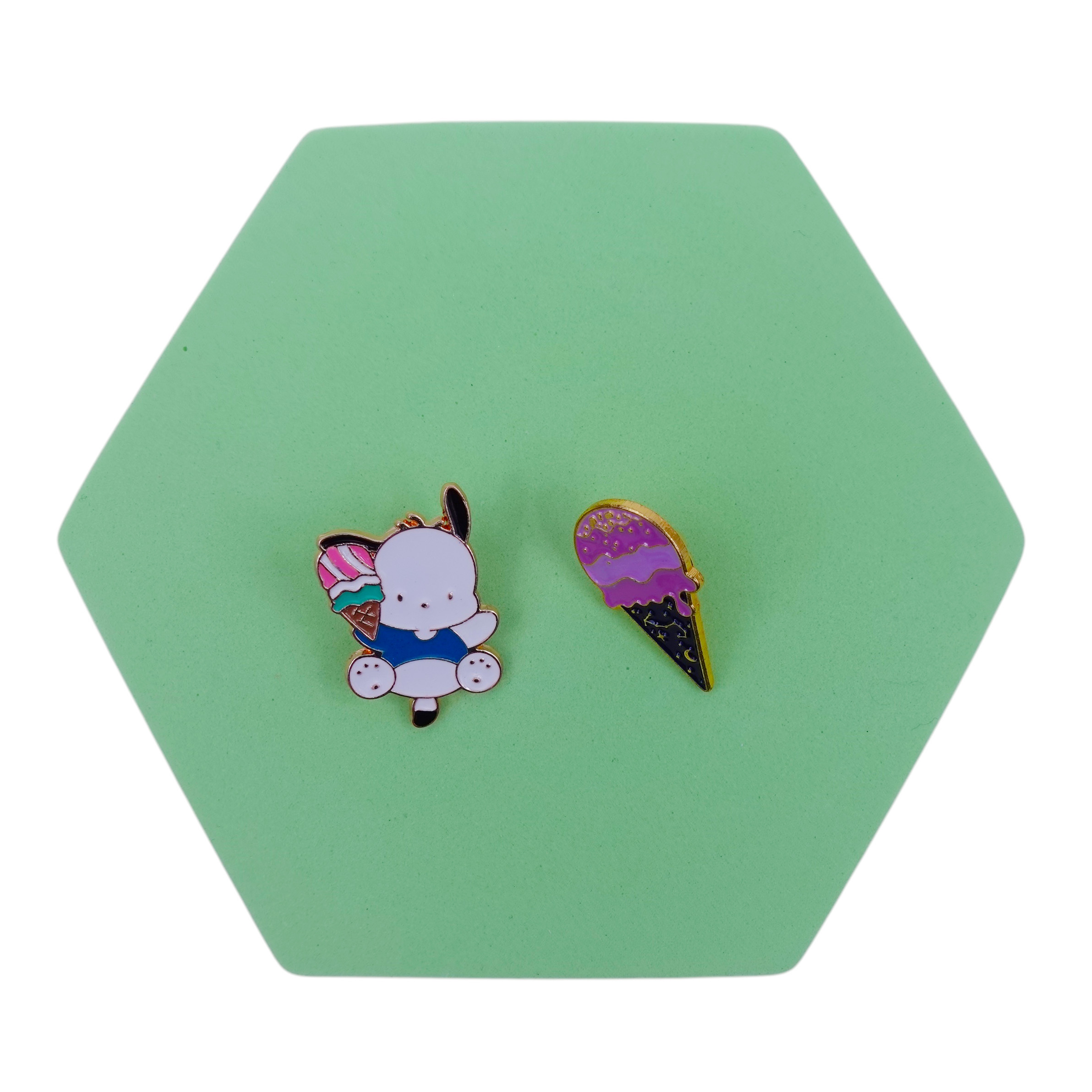 Pochacco & Ice Cream Pins