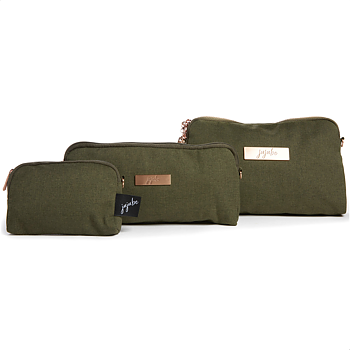 JuJuBe - Be Set Olive Chromatics - Set med 3 st väskor