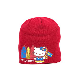 Hello Kitty Barn Mössa Sweden Röd Storlek 52/54