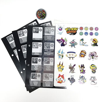 Yo-Kai Watch Medaljpärmsidor + Medalj + Klistermärken - Serie 2
