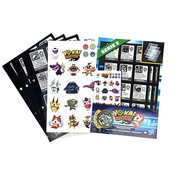 Yo-Kai Watch Medaljpärmsidor + Medalj + Klistermärken - Serie 3