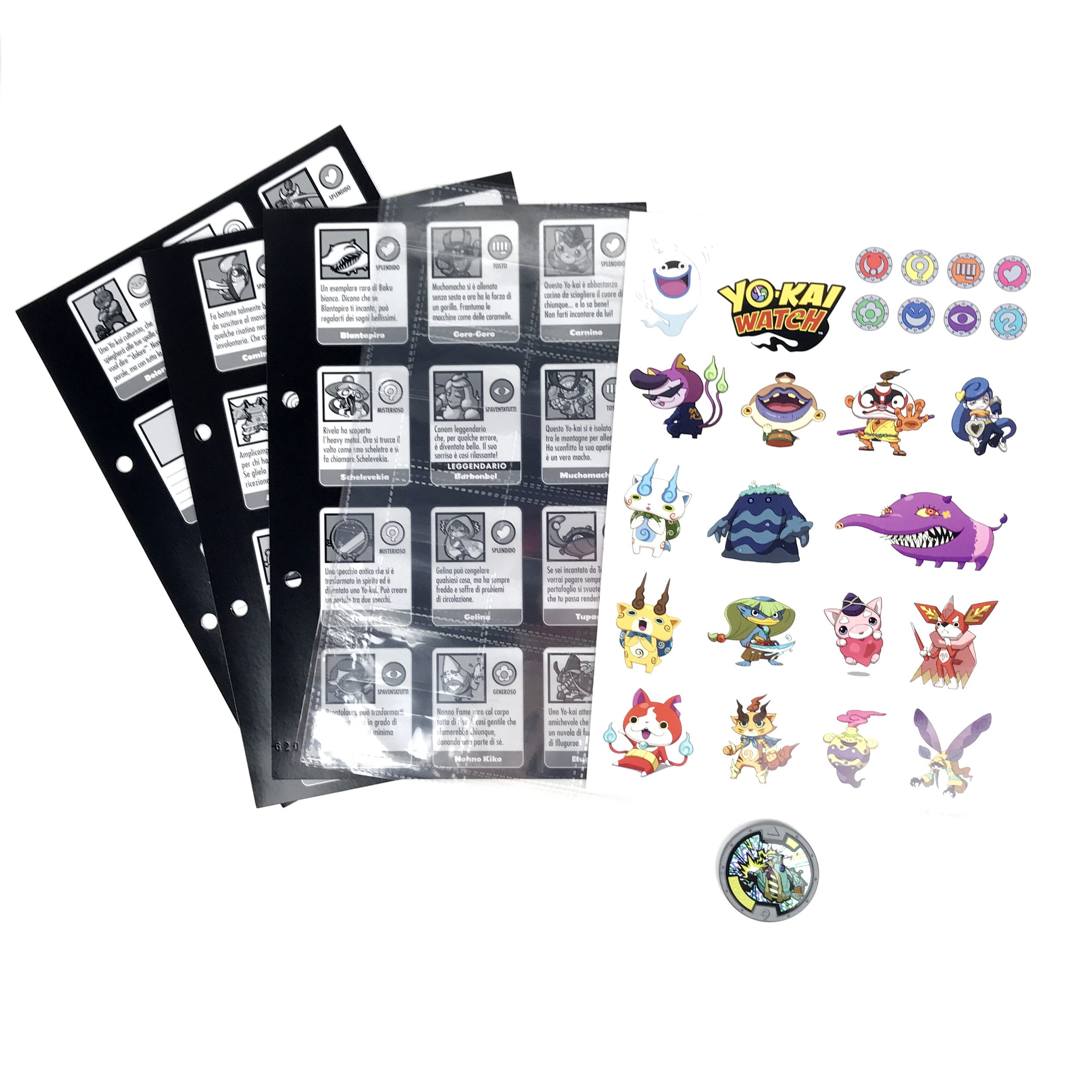Yo-Kai Watch Medaljpärmsidor + Medalj + Klistermärken - Serie 3 - 2