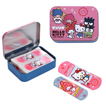 Sanrio Hello Kitty & Friends Plåster i Metallburk - 24 st