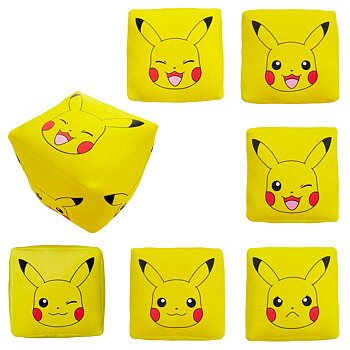 Pokémon Pikachu Kub Plysch Kudde 28 x 28 cm