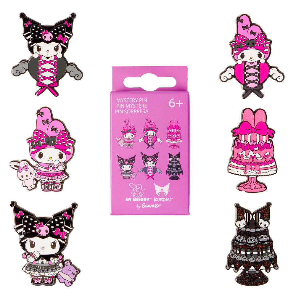 My Melody & Kuromi Emalj Pin Blind Box - Loungefly & Sanrio