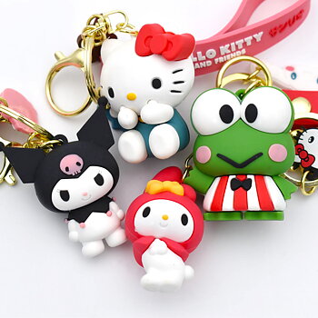 Keroppi 3D nyckelring med silikonband