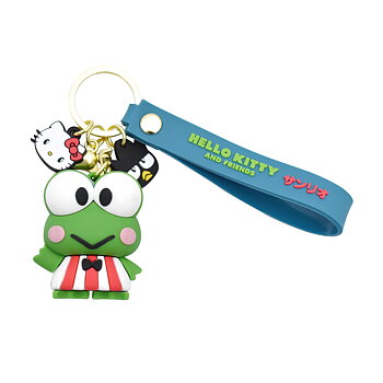 Keroppi 3D nyckelring med silikonband