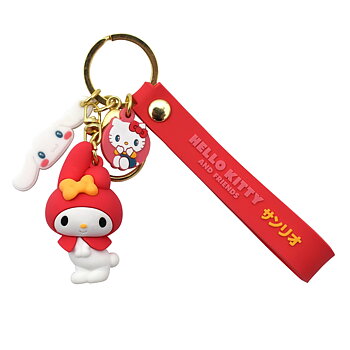 My Melody 3D nyckelring med silikonband