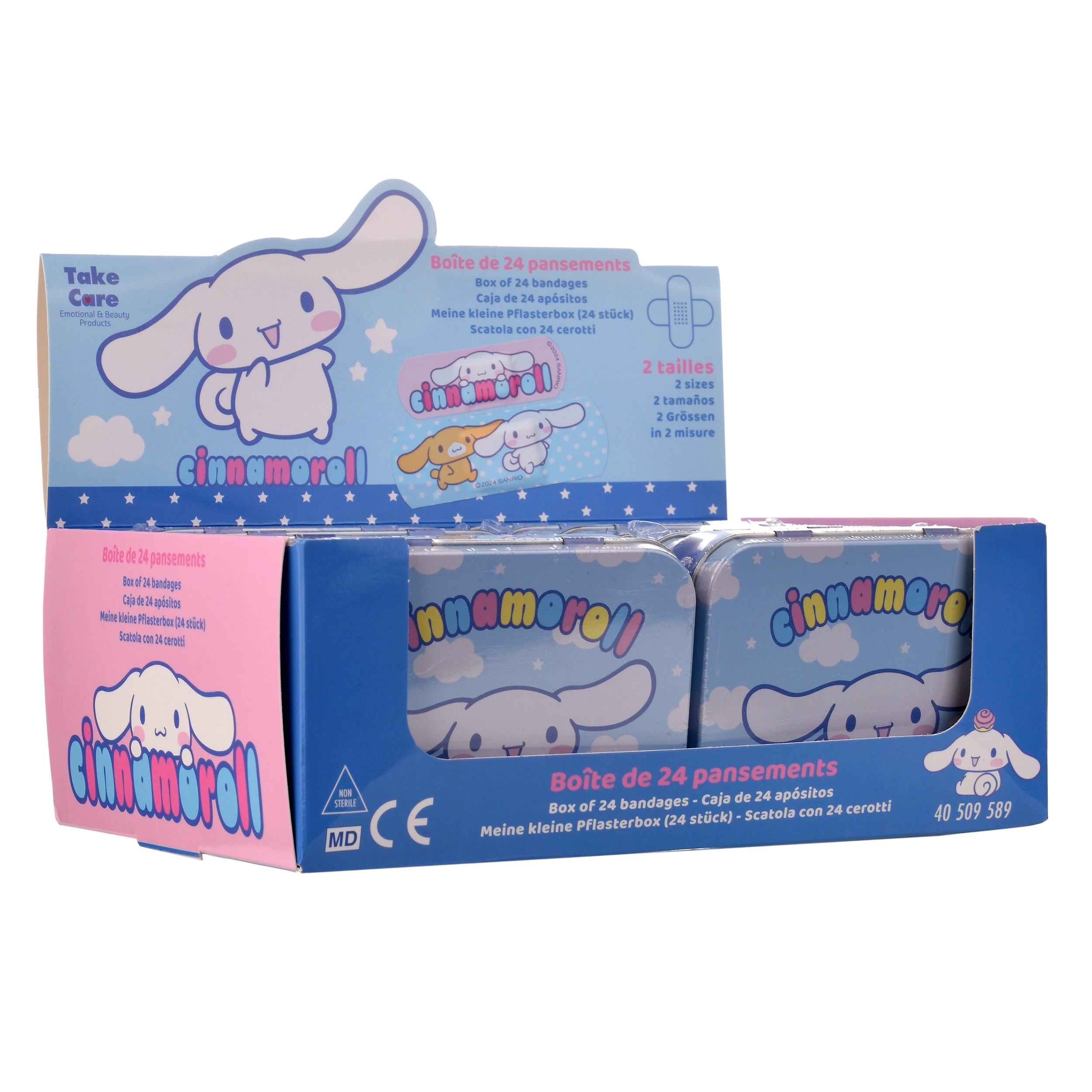 Cinnamoroll Plåster i Metallburk - 24 st - 10