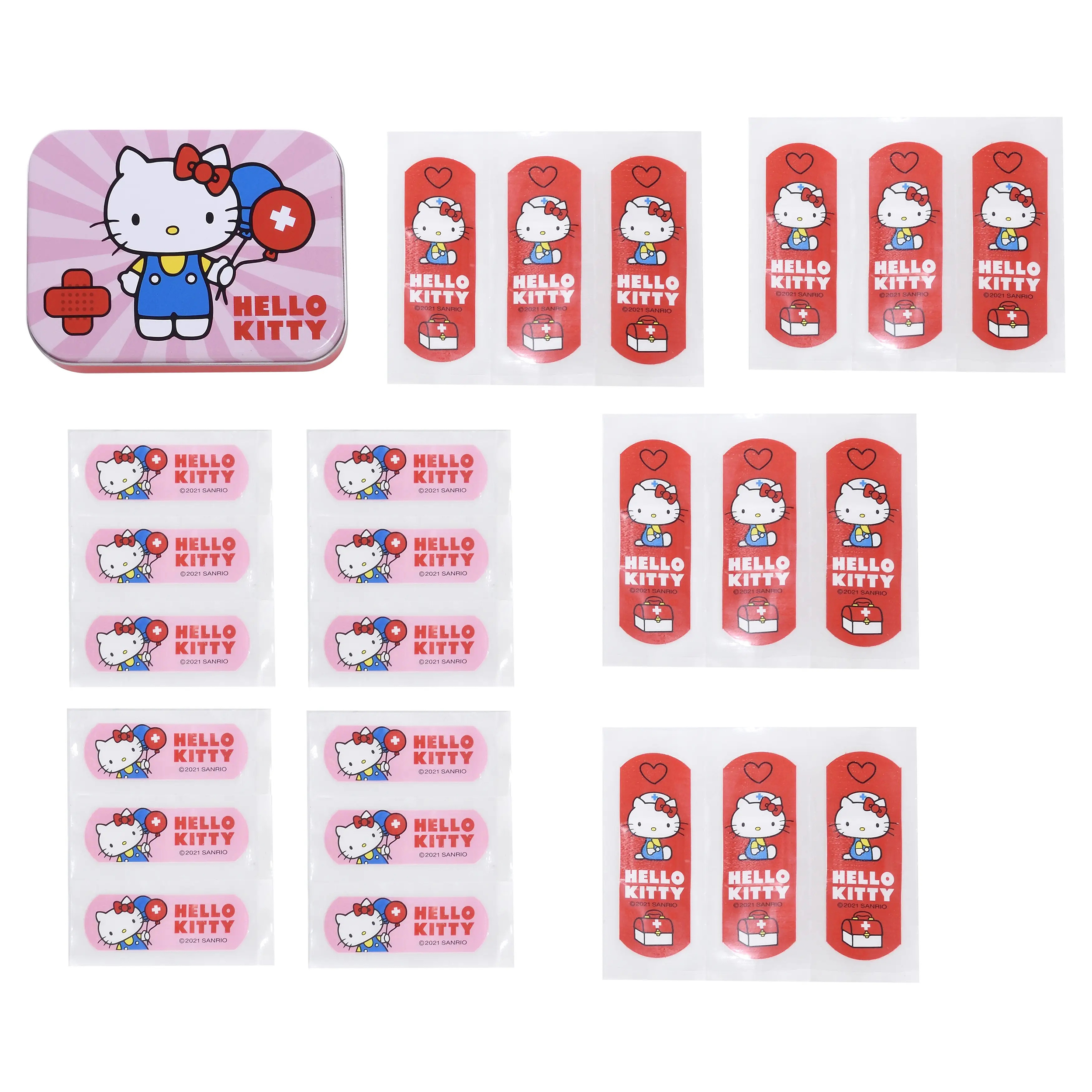 Hello Kitty Plåster i Metallburk - 24 st - Hello Kitty Shop