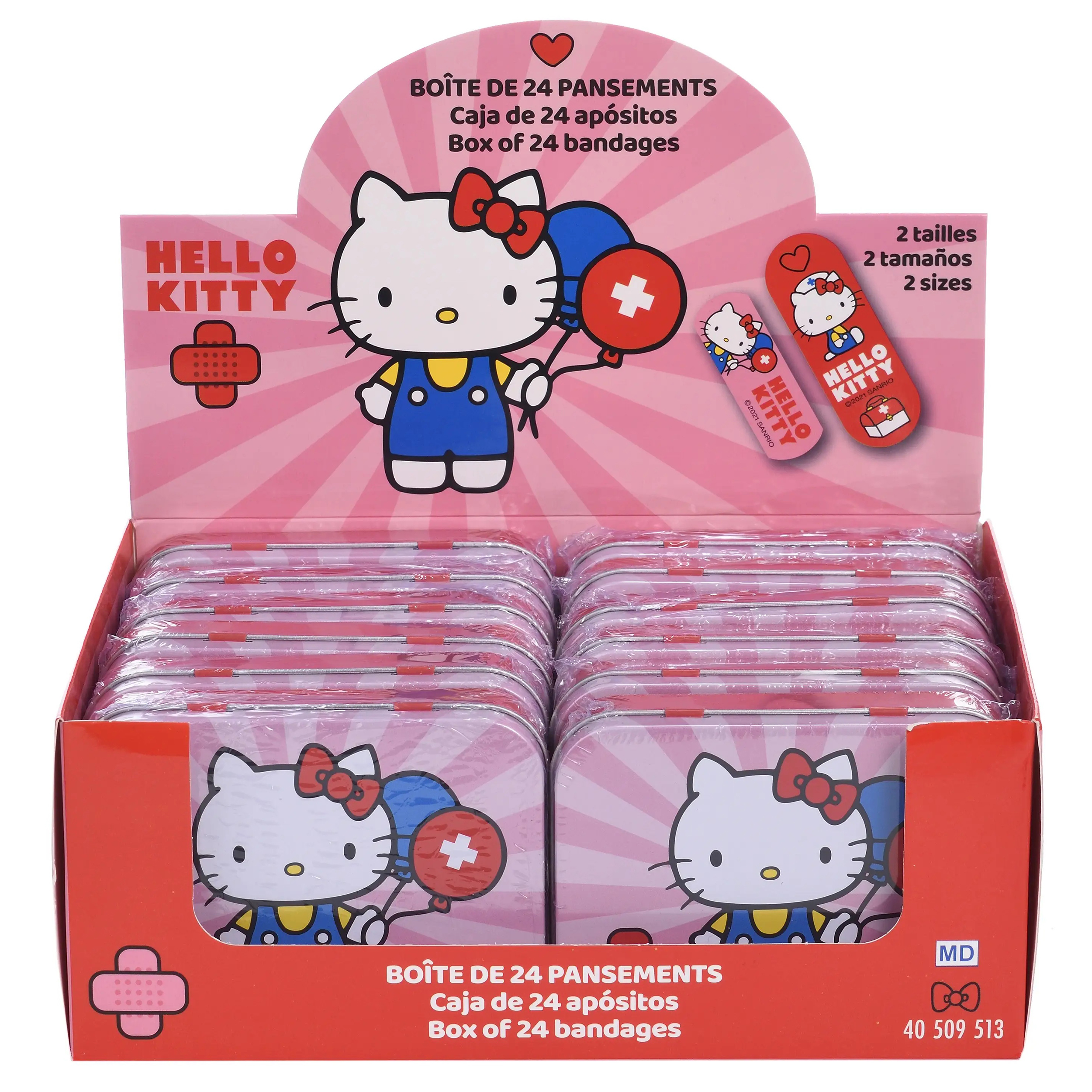 Hello Kitty Plåster i Metallburk - 24 st - 8