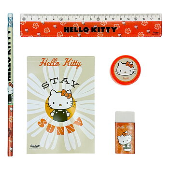 Hello Kitty Pennset i 5 delar - Stay Sunny