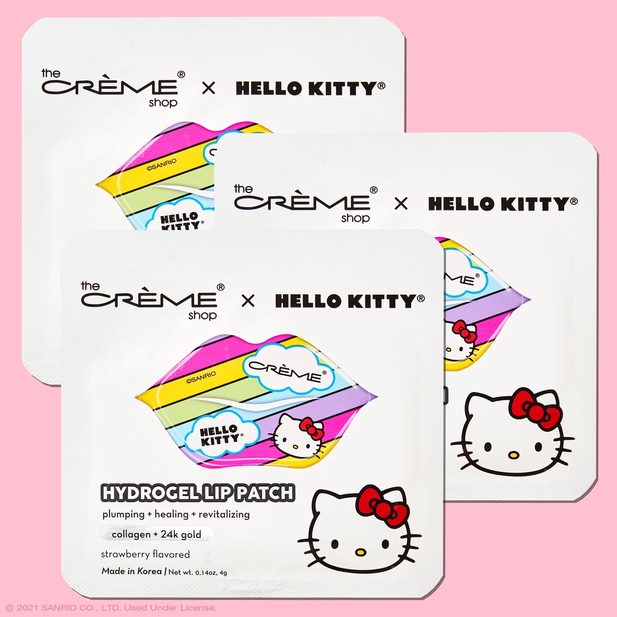 The Créme Shop - Hello Kitty Hydrogel Lip Patch | Strawberry Flavored - 5