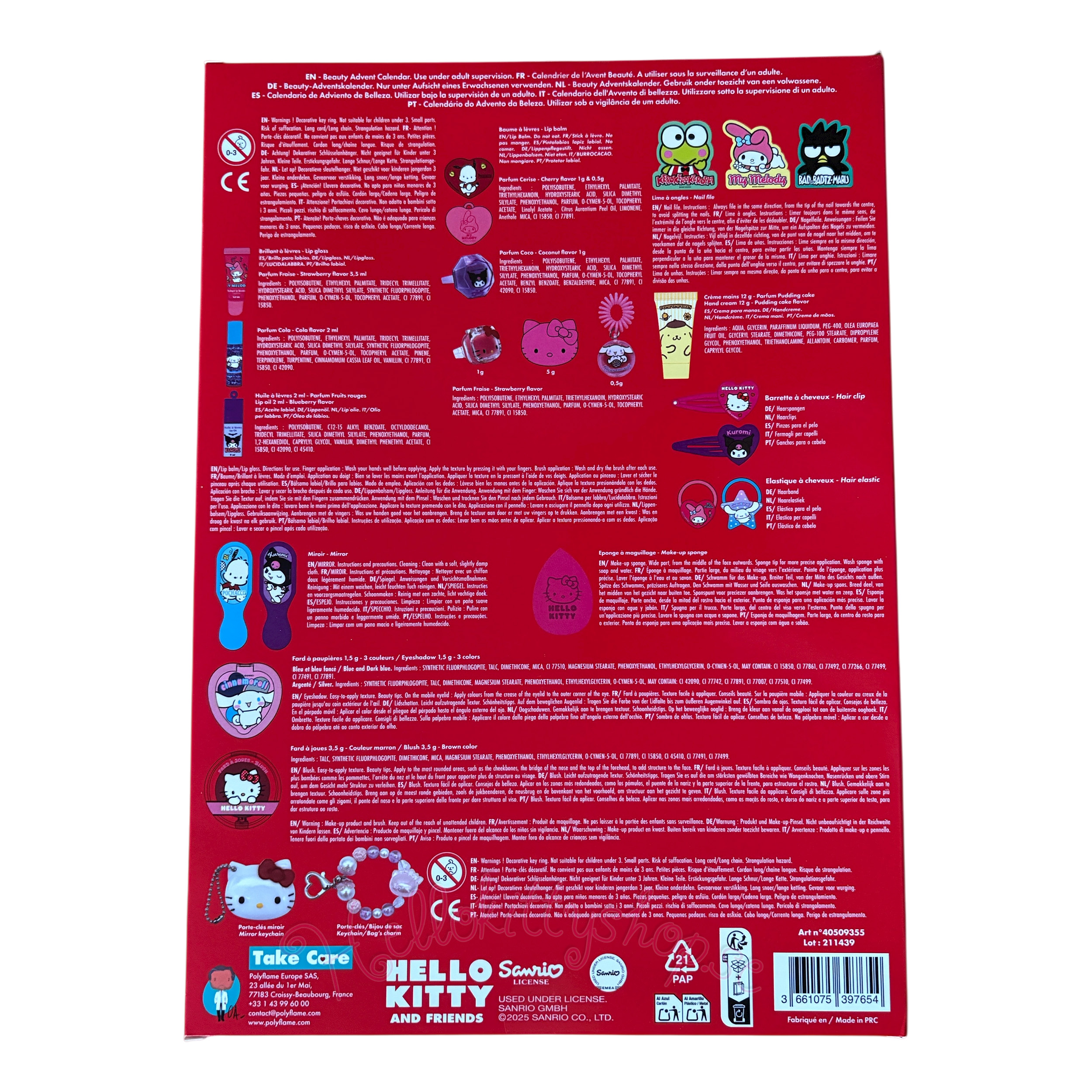 Hello Kitty Adventskalender - 24 Skönhets Överraskningar - 7
