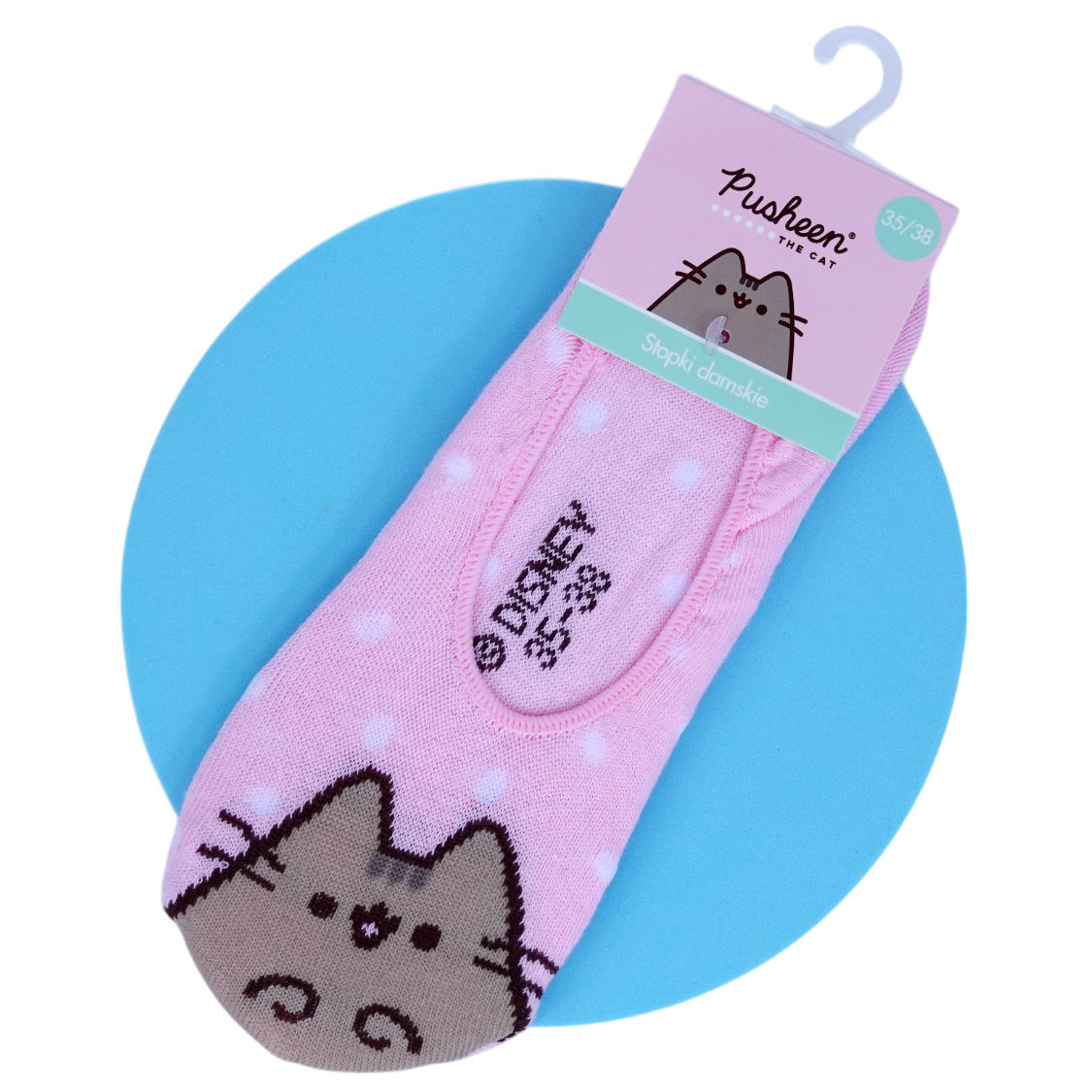 Pusheen Dam Strumpor Låga - Rosa invisible socks