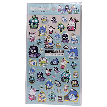 Sanrio Keroppi, Badtz Maru, Pochacco, Tuxedo Sam Stickers - Klistermärken med Guld detaljer