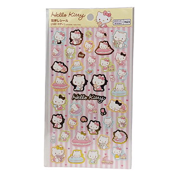 Sanrio Hello Kitty Stickers - Klistermärken med Guld detaljer