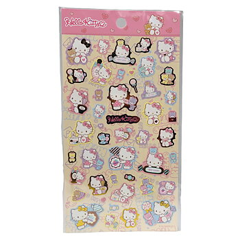 Sanrio Hello Kitty Stickers - Klistermärken med Guld detaljer