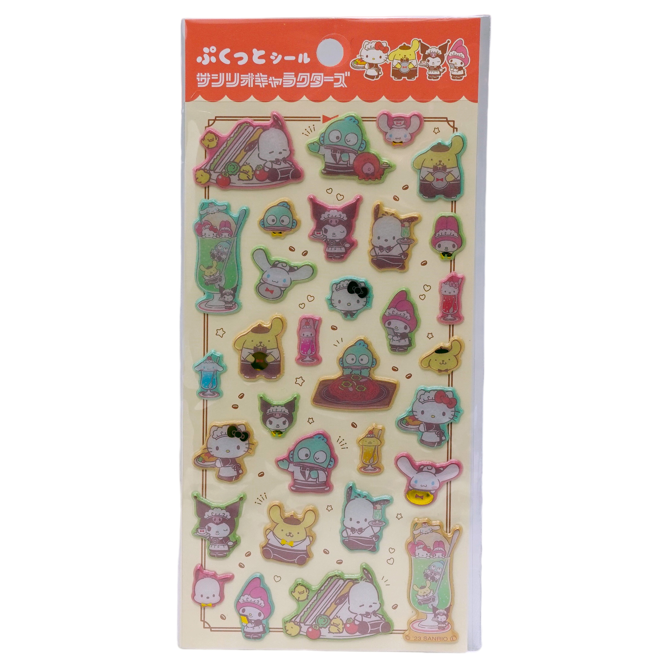 Sanrio Hello Kitty & Characters Stickers - Puffy Klistermärken 30 st