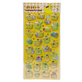 Sanrio Pom Pom Purin Stickers - Puffy Klistermärken 30 st