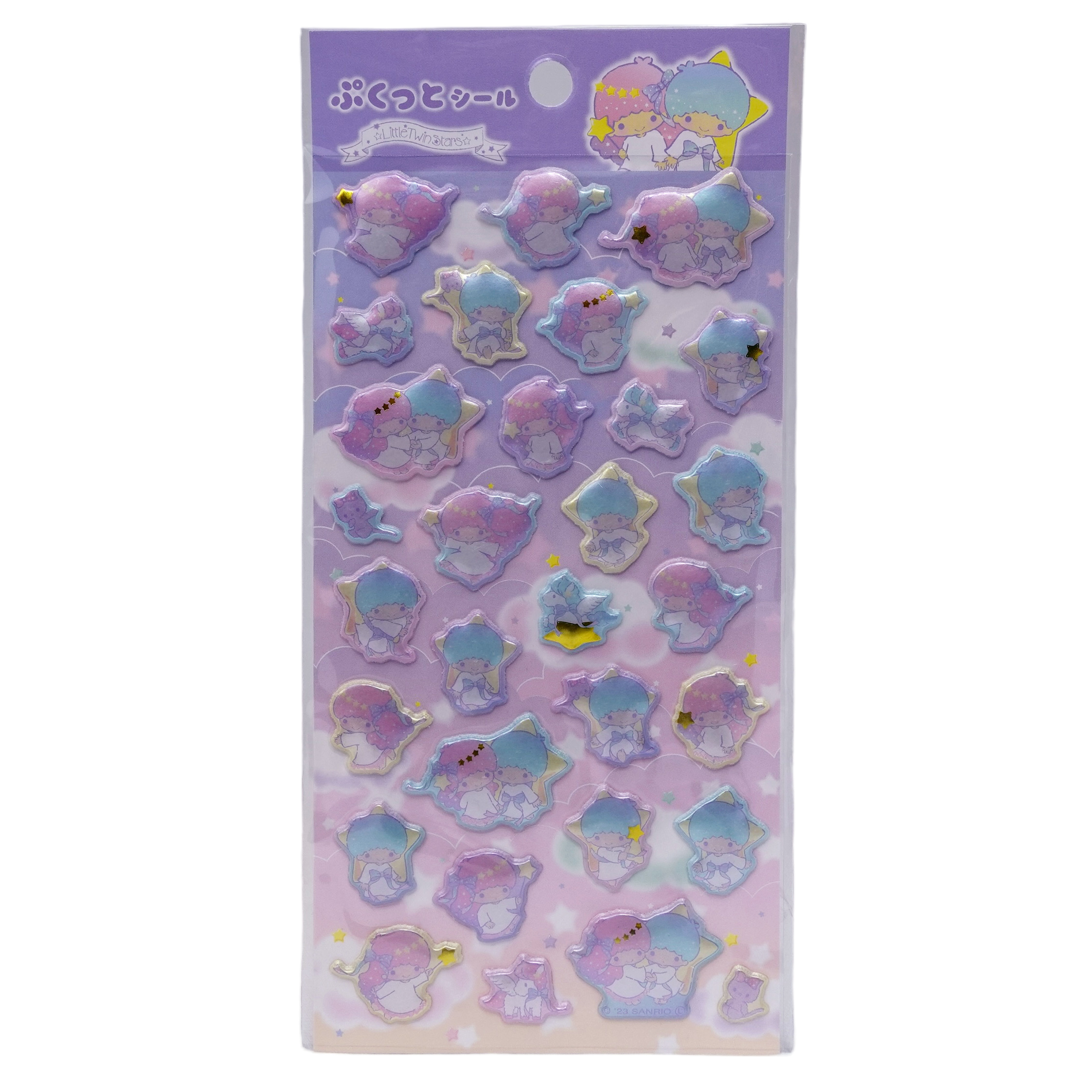 Sanrio Little Twin Stars Stickers - Puffy Klistermärken 30 st