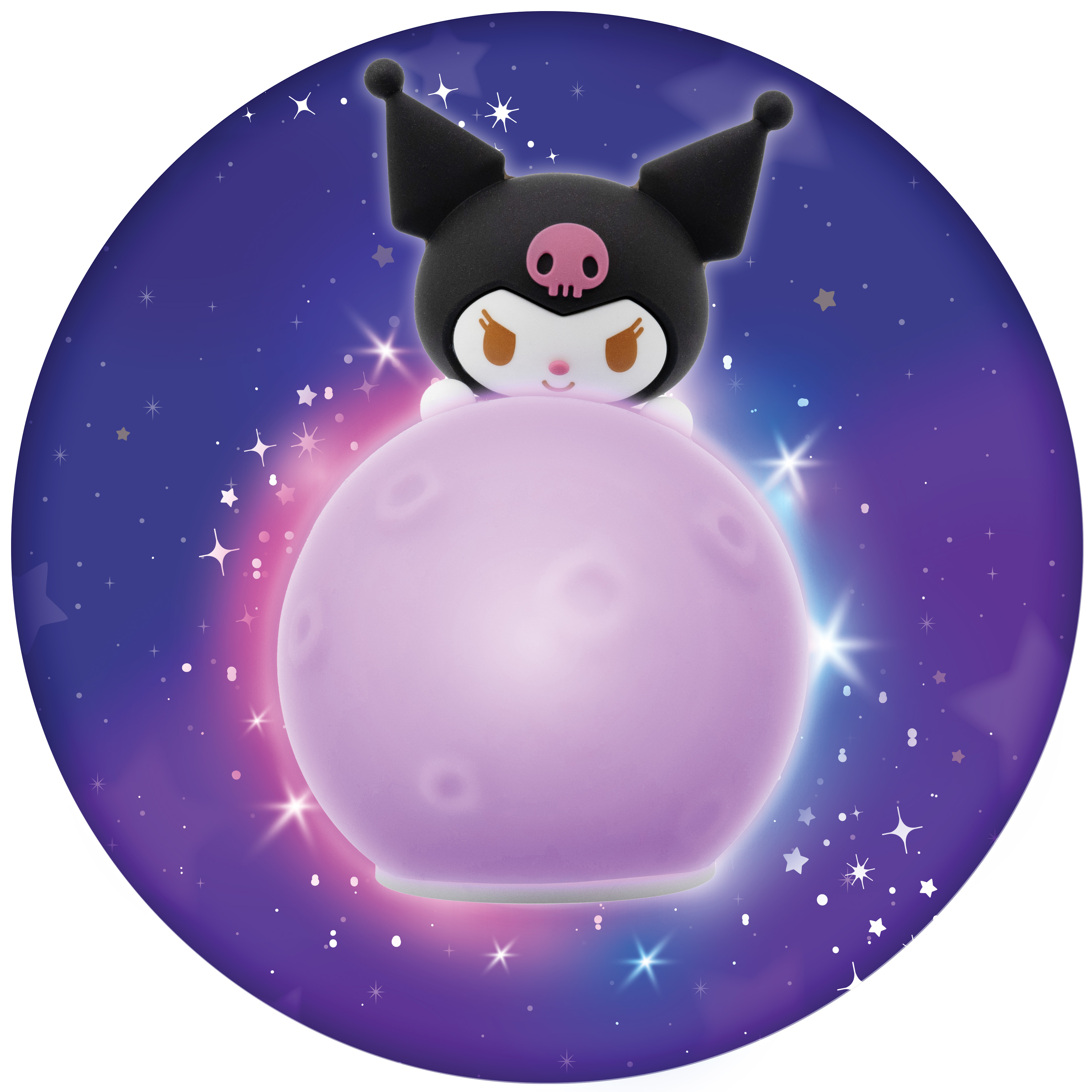 Kuromi Little Moon Lampa med 7 färger - 2