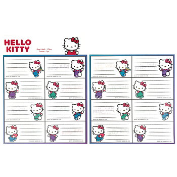 Hello Kitty Namn Etiketter 16 st