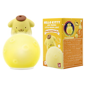 Pom Pom Purin Little Moon Lampa med 7 färger