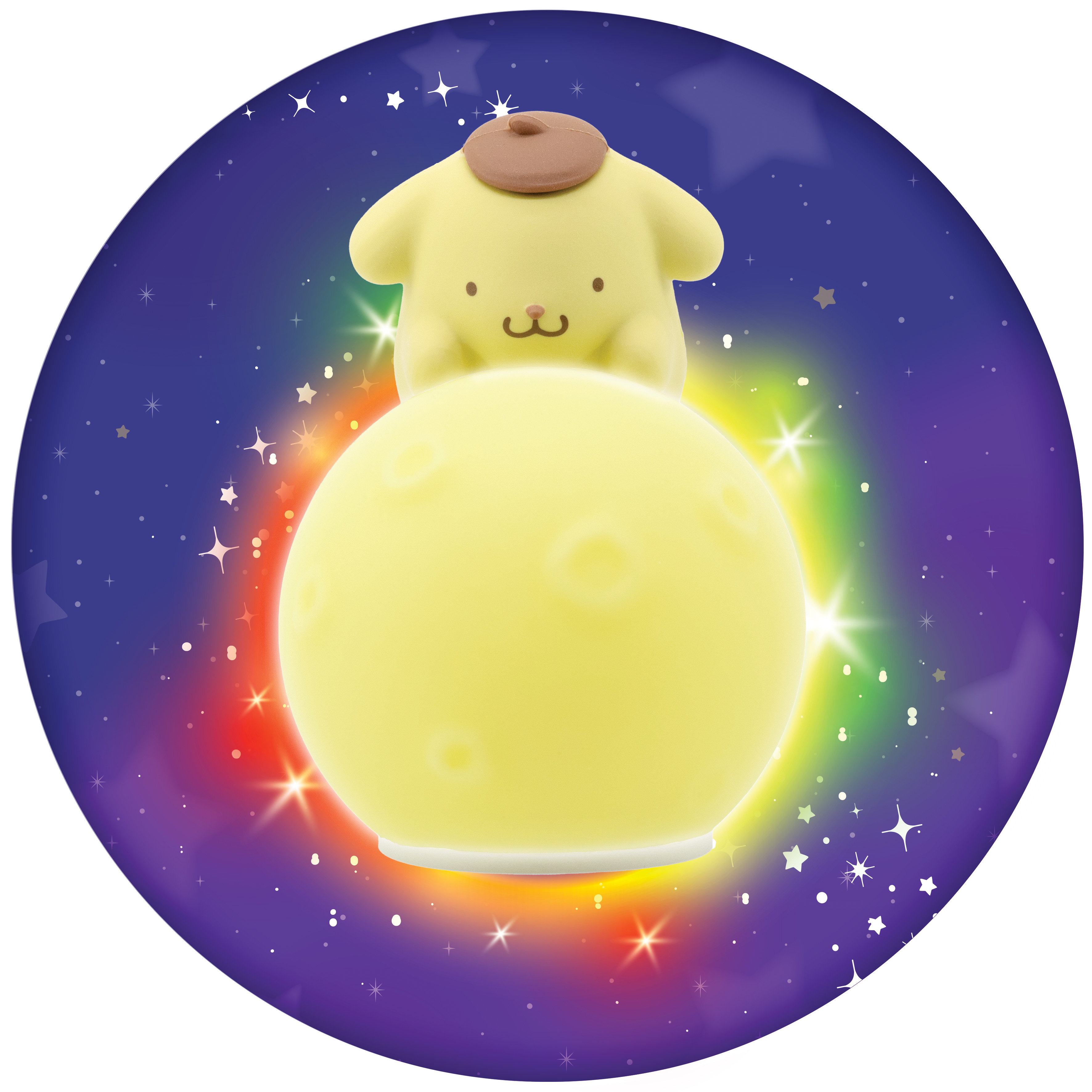 Pom Pom Purin Little Moon Lampa med 7 färger - 2