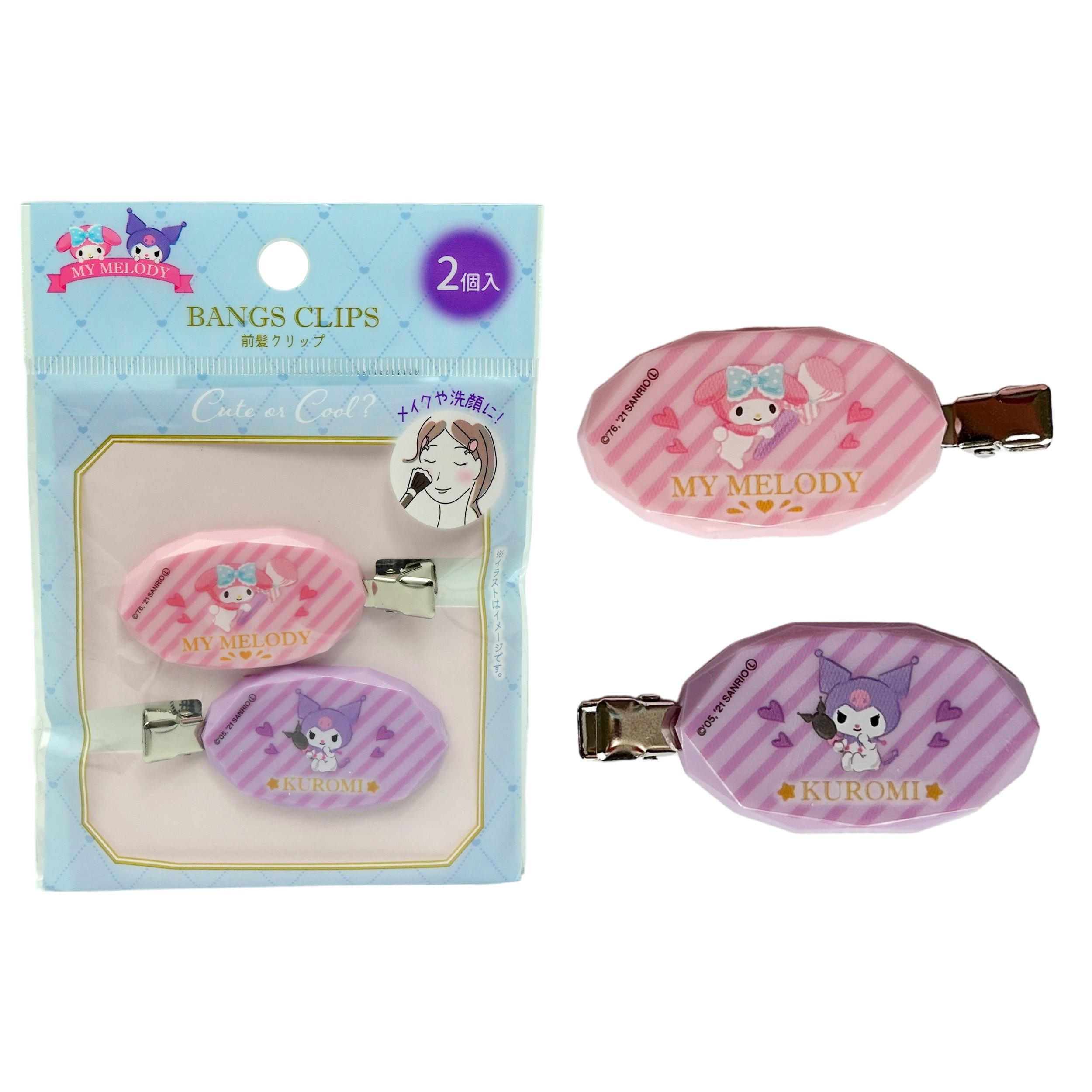 My Melody & Kuromi Hårspännen 2 pack