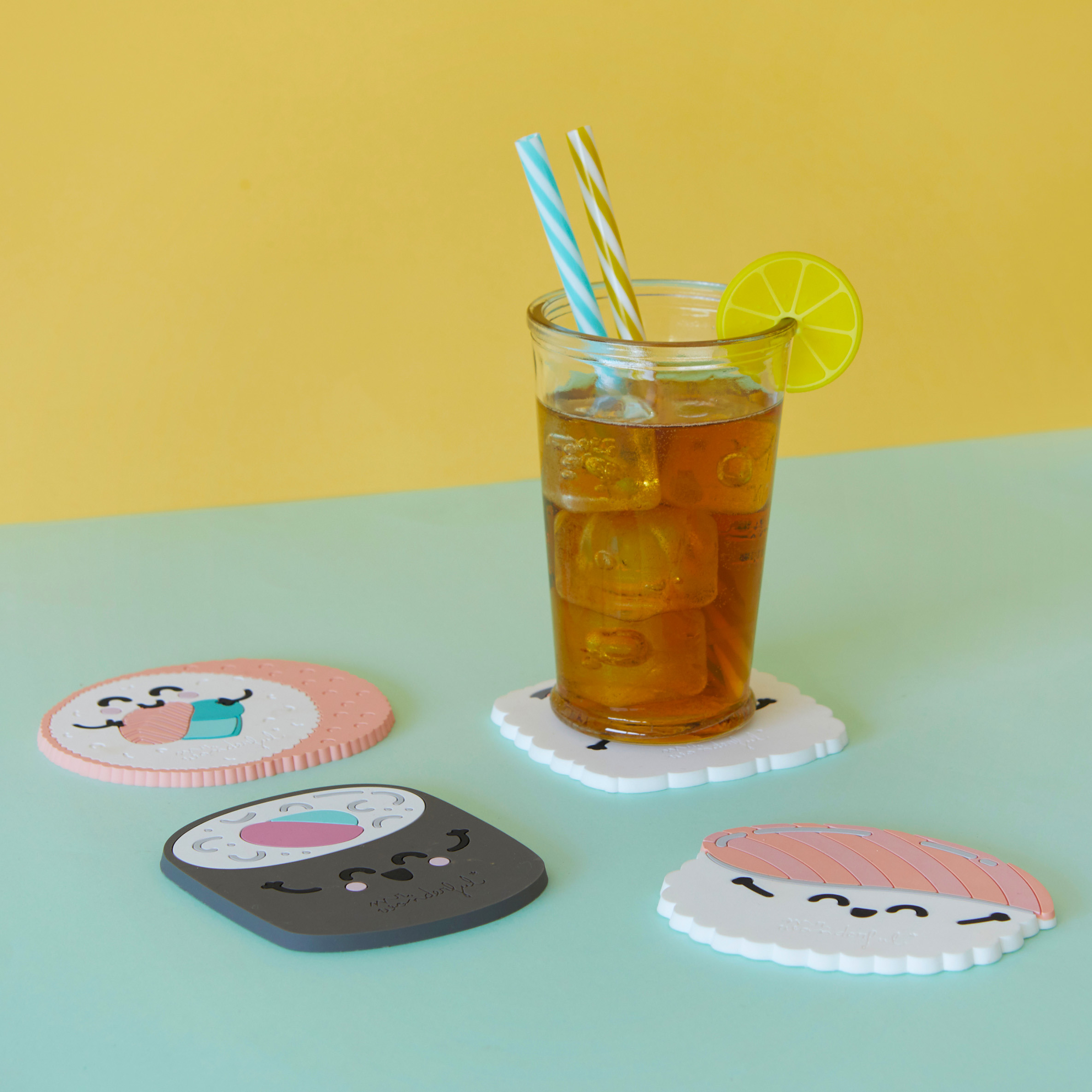 Kawaii Sushi Underlägg - 4 st - 3