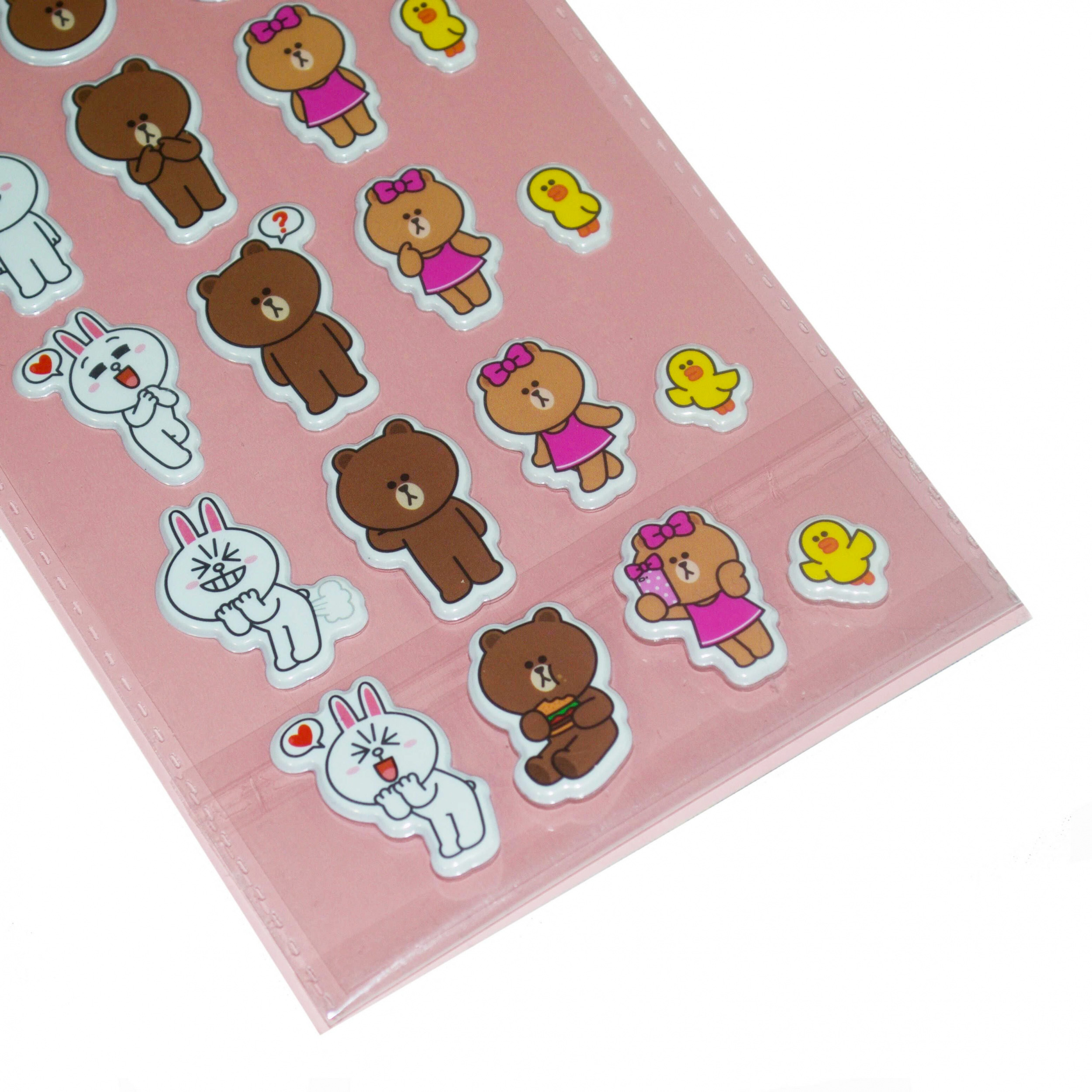Line Friends Puffy Klistermärken 31 st - 2