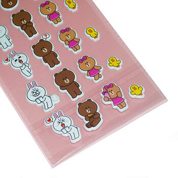 Line Friends Puffy Klistermärken 31 st