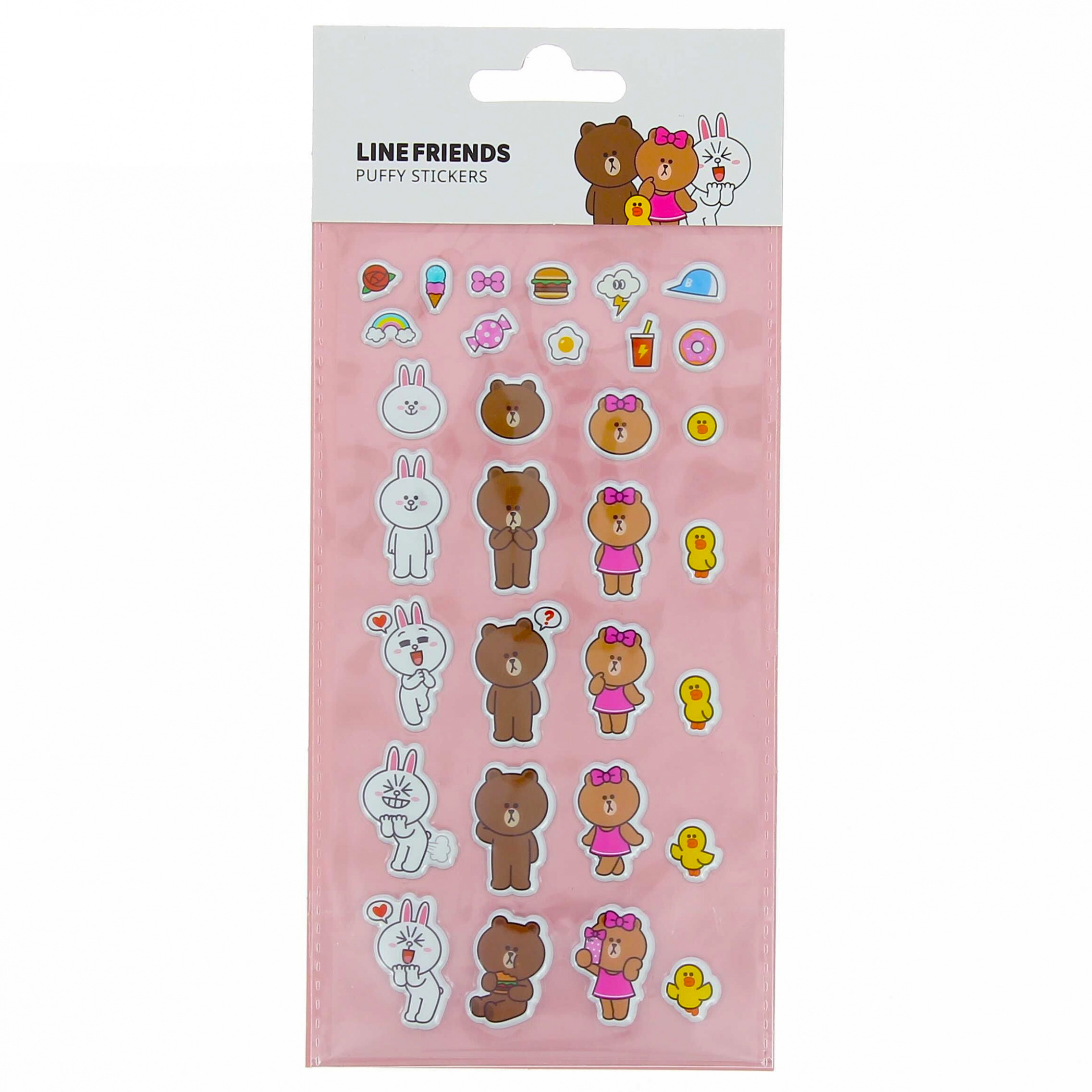 Line Friends Puffy Klistermärken 31 st - 4