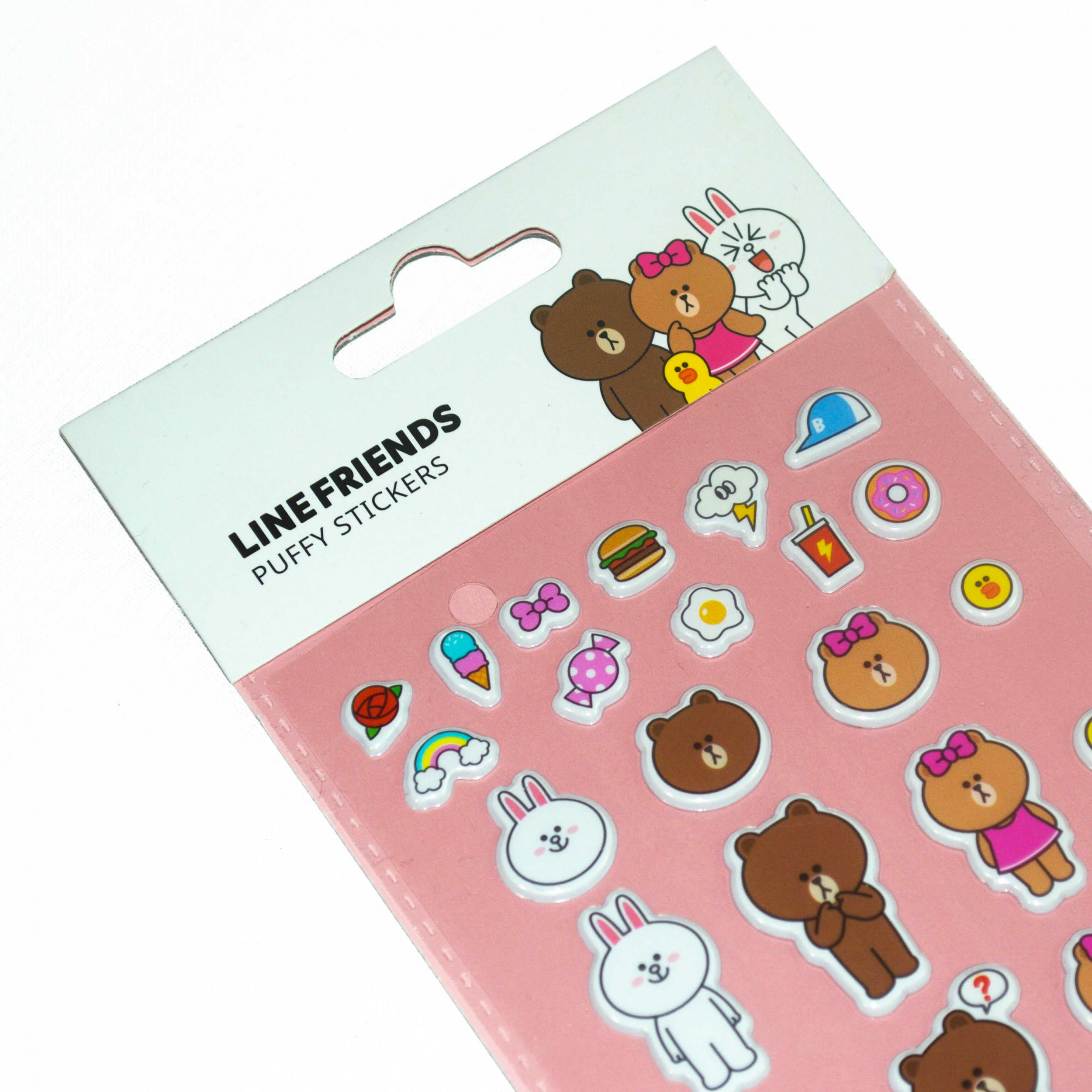 Line Friends Puffy Klistermärken 31 st - 3