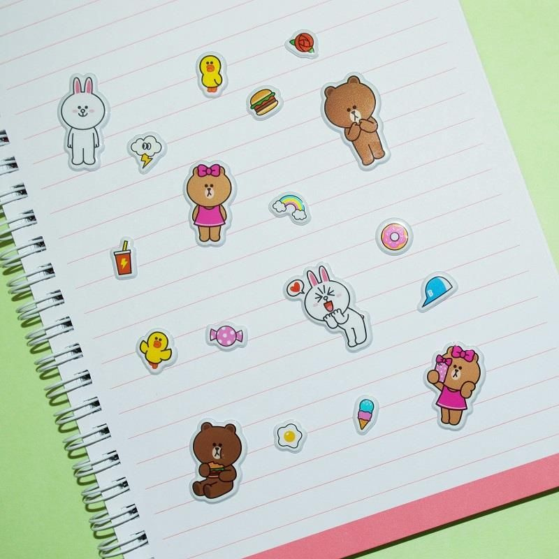 Line Friends Puffy Klistermärken 31 st - 5