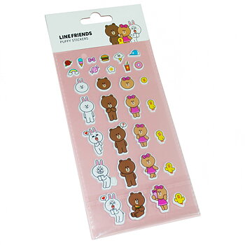 Line Friends Puffy Klistermärken 31 st