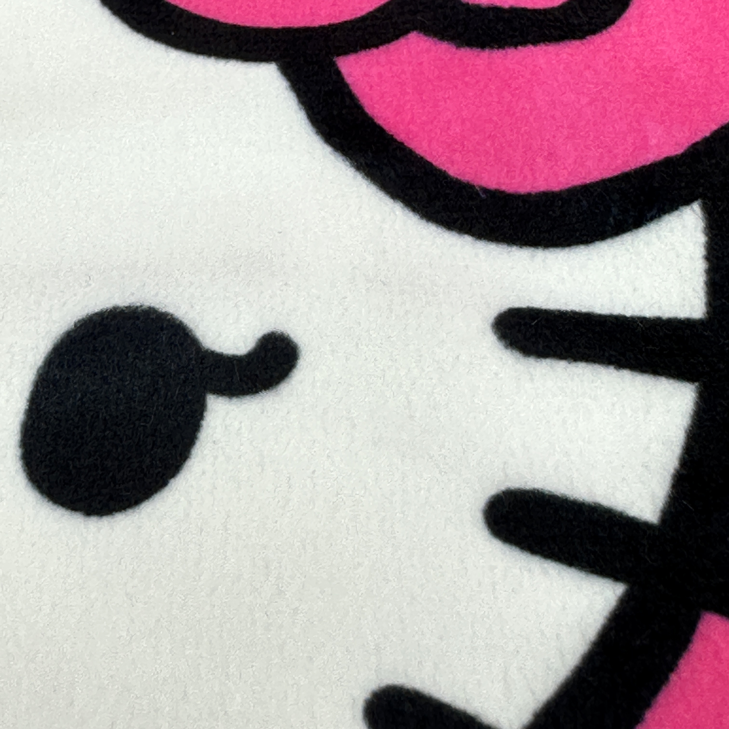 Hello Kitty Kuddfodral i Plysch 40 x 40 cm - Rosa/Vit - 5
