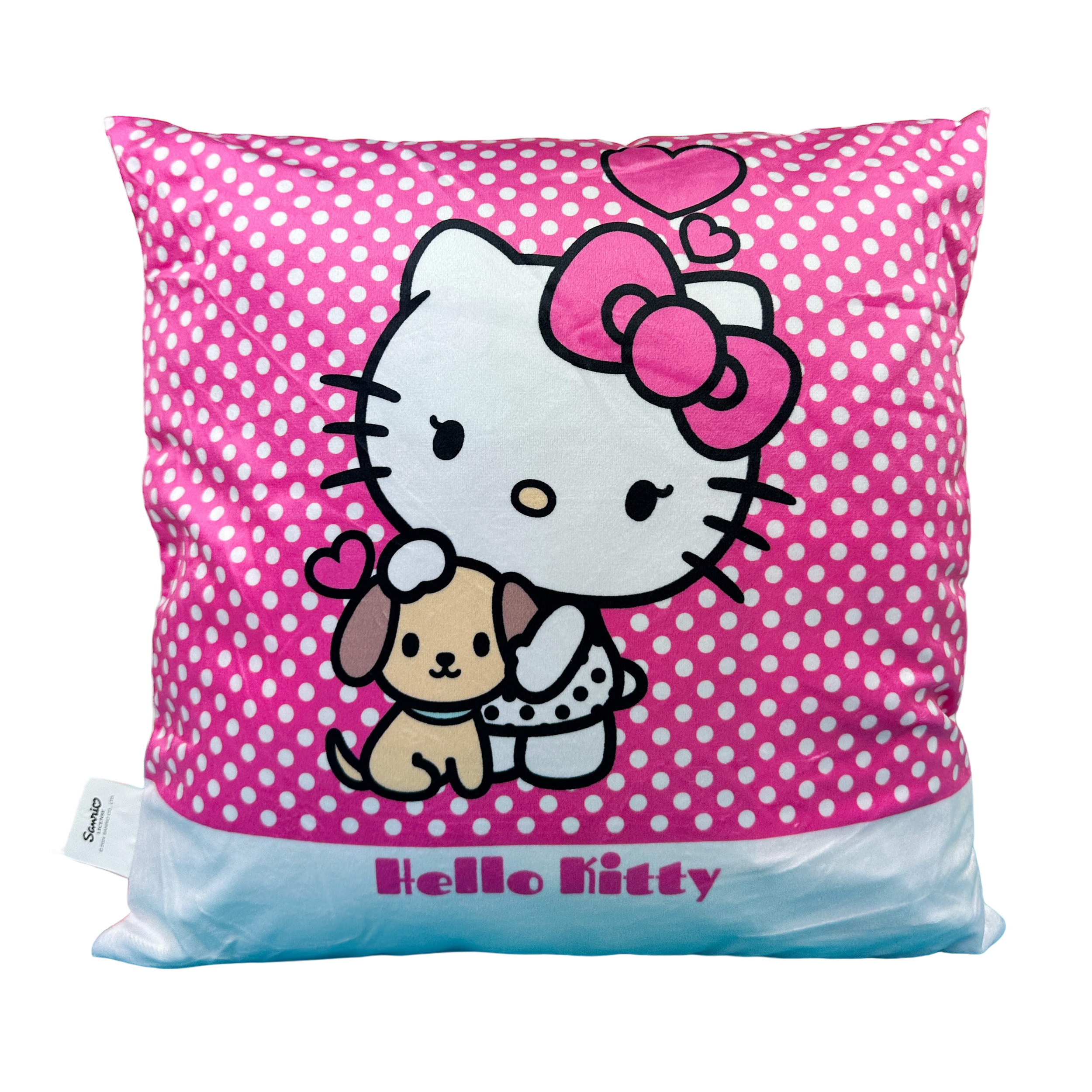Hello Kitty Kuddfodral i Plysch 40 x 40 cm - Rosa/Vit - 6