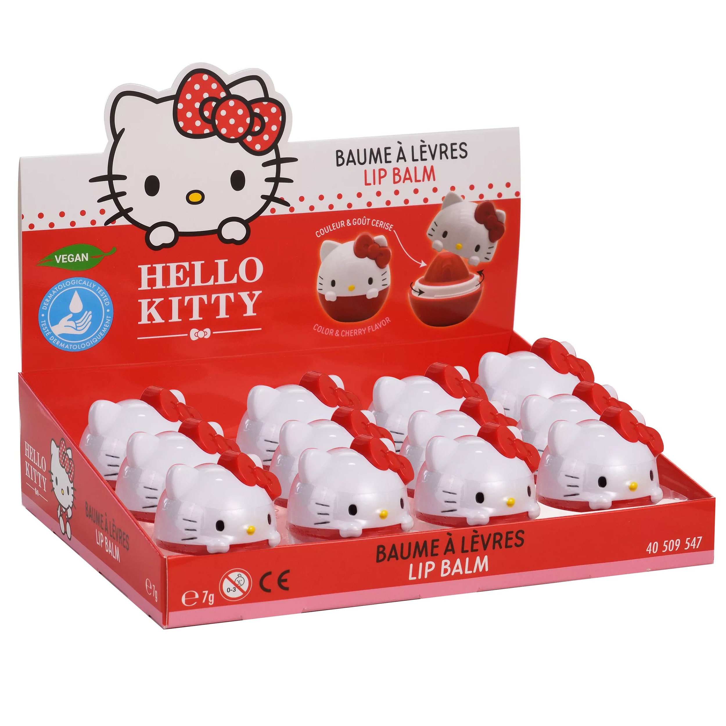 Sanrio Hello Kitty - 3 D Läppbalsam - Cherry  - 4
