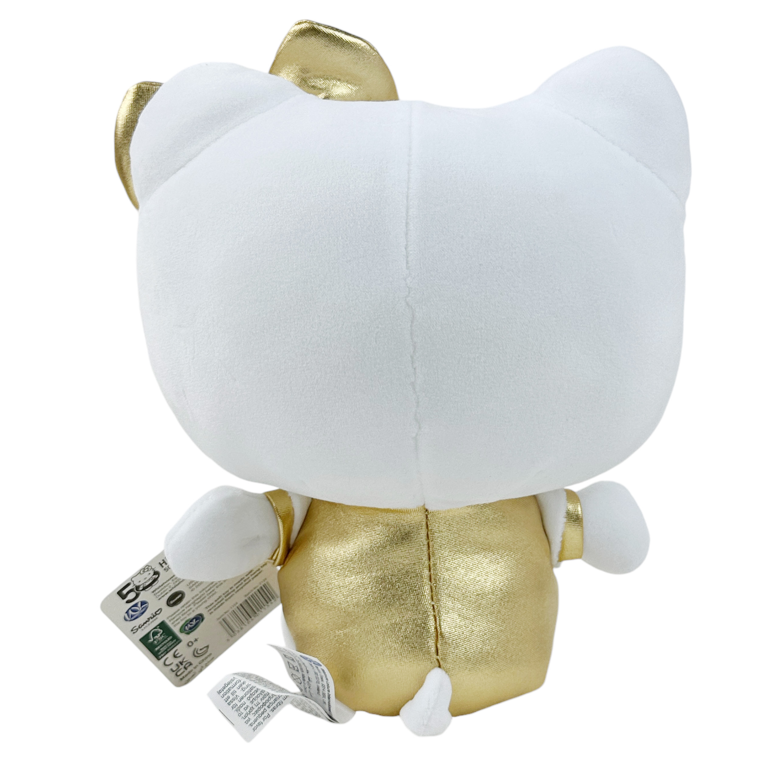 Hello Kitty Mjukis Gosedjur - 50th. Anniversary Birthday 25 cm - Guld - 4